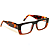 Óculos de Grau Gustavo Eyewear G80 3 Marrom e caramelo, hastes Animal Print. Black November. - Imagem 2