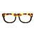 Óculos de Grau Gustavo Eyewear G14 1 em Animal Print e preto. Clássico. Black November. - Imagem 1
