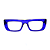 Óculos de Grau Gustavo Eyewear G80 4 Azul com hastes pretas. - Imagem 1