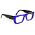 Óculos de Grau Gustavo Eyewear G80 4 Azul com hastes pretas. - Imagem 2