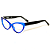 Óculos de Grau Gustavo Eyewer G129 2 Azul com hastes pretas. - Imagem 3