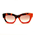 Óculos de Sol Gustavo Eyewear G58 1 Animal Print e vermelho, hastes Animal Print e lentes marrom degrade. Black November. - Imagem 1