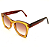 Óculos de Sol Gustavo Eyewear G75 2 Âmbar com lentes marrom. Black November. - Imagem 2