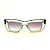 Óculos de Sol Gustavo Eyewear G79 4 Verde. Hastes Animal Print e lentes marrom degrade. Black November. - Imagem 1