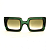 Óculos de Sol Gustavo Eyewear G01 9 Verde e lentes marrom degrade. Black November. - Imagem 1
