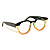 Óculos de Grau Gustavo Eyewear G47 2 Tricolor com hastes pretas. Black November. - Imagem 2