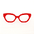 Óculos de Grau Gustavo Eyewear G70 8 Vermelho com hastes marrom. Black November - Imagem 1