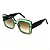 Óculos de Sol Gustavo Eyewear G59 3 Verde com hastes pretas e lentes marrom. Black November. - Imagem 2