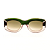 Óculos de Sol Gustavo Eyewear G60 3 Verde, fumê e preto. Hastes verdes e lentes verdes. Black November. - Imagem 1