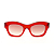Óculos de Sol Gustavo Eyewear G58 3 Vermelho com as hastes Animal Print e lentes marrom. Black November. - Imagem 1