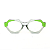 Óculos de Grau Gustavo Eyewear G72 4 Verde e acqua. Hastes verdes. Black November - Imagem 1