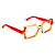 Óculos de Grau Gustavo Eyewear G127 1 Âmbar, vermelho e laranja. Novidades. - Imagem 3