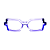 Óculos de Grau Gustavo Eyewear G127 3 Lilás, azul e violeta. Novidades. - Imagem 1