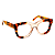 Óculos de Grau Gustavo Eyewear G57 3 Animal Print e âmbar. Novidades. - Imagem 3