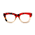 Óculos de Grau Gustavo Eyewear G57 4 Animal Print, fumê e vermelho. Novidades. - Imagem 1