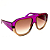 Óculos de Sol Gustavo Eyewear G171 1 Violeta e âmbar. Lentes marrom degrade. Novidades - Imagem 4