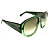 G171 — Verde & Lentes Verdes Degradê. Oversized flat-top. Feito à mão. Para quem não passa despercebido. Novidades - Imagem 4