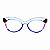 G38 — Azul, vermelho e preto | Acetato italiano Mazzucchelli, Cat-eye pronunciado com ponta acentuada, fabricado à mão no Brasil. Novidades - Imagem 1