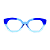 G70 — Azul | Acetato italiano Mazzucchelli, Cat-eye geométrico, fabricado à mão no Brasil. Novidades. - Imagem 1