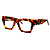 G64 — Animal Print Bold | Acetato italiano Mazzucchelli, retangular overside, fabricado à mão no Brasil. Novidades. Unisex - Imagem 4