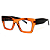 G64 — Âmbar | Acetato italiano Mazzucchelli, retangular overside, fabricado à mão no Brasil. Novidades. Unisex - Imagem 3