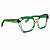 G111 — Tons de verde | Acetato italiano Mazzucchelli, cat-eye expressivo e geométrico, fabricado à mão no Brasil. Novidades - Imagem 4