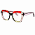 G111 — Fumê, preto e vermelho | Acetato italiano Mazzucchelli, cat-eye expressivo e geométrico, fabricado à mão no Brasil. Novidades - Imagem 3
