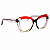 G111 — Fumê, preto e vermelho | Acetato italiano Mazzucchelli, cat-eye expressivo e geométrico, fabricado à mão no Brasil. Novidades - Imagem 4