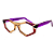 G153 — Âmbar, vermelho e violeta | Acetato italiano Mazzucchelli, hexágonos, fabricado à mão no Brasil. Novidades - Imagem 3