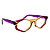 G153 — Âmbar, vermelho e violeta | Acetato italiano Mazzucchelli, hexágonos, fabricado à mão no Brasil. Novidades - Imagem 4