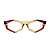 G153 — Âmbar, vermelho e violeta | Acetato italiano Mazzucchelli, hexágonos, fabricado à mão no Brasil. Novidades - Imagem 2