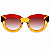 G12 — Amarelo, marrom e vermelho | Acetato italiano Mazzucchelli, cat-eye maxi oversized, fabricado à mão no Brasil. Novidades - Imagem 2