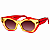 G92 — Vermelho e amarelo | Acetato italiano Mazzucchelli, cat-eye geométrico, fabricado à mão no Brasil. Novidades - Imagem 2