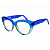 G107 — Azul e acqua | Acetato italiano Mazzucchelli, cat-eye acentuado, fabricado à mão no Brasil em 30 dias. Troca grátis em até 7 dias após receber o produto. Novidades - Imagem 3