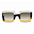 G01 — Fumê, marrom e âmbar | Acetato italiano Mazzucchelli, quadrado oversized, fabricado à mão no Brasil em 30 dias. Troca grátis em até 7 dias após receber o produto. Novidades - Imagem 2