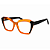 G111 — Laranja e marrom | Acetato italiano Mazzucchelli, cat-eye expressivo e geométrico, fabricado à mão no Brasil em 30 dias. Troca grátis em até 7 dias após receber o produto. Novidades - Imagem 3