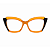 G111 — Laranja e marrom | Acetato italiano Mazzucchelli, cat-eye expressivo e geométrico, fabricado à mão no Brasil em 30 dias. Troca grátis em até 7 dias após receber o produto. Novidades - Imagem 2