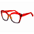 G111 — Vermelho, laranja e fumê | Acetato italiano Mazzucchelli, cat-eye expressivo e geométrico, fabricado à mão no Brasil em 30 dias. Troca grátis em até 7 dias após receber o produto. Novidades - Imagem 3