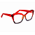 G111 — Vermelho, laranja e fumê | Acetato italiano Mazzucchelli, cat-eye expressivo e geométrico, fabricado à mão no Brasil em 30 dias. Troca grátis em até 7 dias após receber o produto. Novidades - Imagem 4