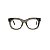 Armação para óculos de Grau Gustavo Eyewear G57 27. Cor: Fumê translúcido. Haste preta. - Imagem 1