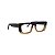 Armação para óculos de Grau Gustavo Eyewear G80 700. Cor: Preto, âmbar e azul translúcido. Haste preta. - Imagem 2