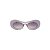 Óculos de Sol Gustavo Eyewear G89 3. Cor: Cinza com fumê translúcido. Haste fumê translúcido. Lentes cinza - Imagem 1