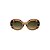 Óculos de Sol Gustavo Eyewear G61 7 . Cor: Âmbar, vermelho e preto translúcidos. Haste animal print. Lentes cinza - Imagem 1