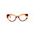 Armação para óculos de Grau Gustavo Eyewear G93 5. Cor: Âmbar e vermelho translúcido. Haste vermelha translúcido. - Imagem 1