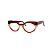Armação para óculos de Grau Gustavo Eyewear G93 8. Cor: Marrom, âmbar e vermelho translúcidos. Haste marrom translúcido. - Imagem 3