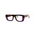 Armação para óculos de Grau Gustavo Eyewear G80 2. Cor: Roxo e lilás translúcido. Haste animal print. - Imagem 3