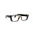 Armação para óculos de Grau Gustavo Eyewear G80 3. Cor: Fumê com listras cinza e preto. Haste preta. - Imagem 2