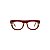Armação para óculos de Grau Gustavo Eyewear G14 1. Cor: Vermelho translúcido e âmbar. Haste âmbar. - Imagem 1