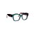 Armação para óculos de Grau Gustavo Eyewear G58 1. Cor: Verde translúcido. Haste animal print. - Imagem 2
