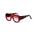 Óculos de sol Gustavo Eyewear G60 1. Cor: Vermelho translúcido. Haste animal print. - Imagem 3